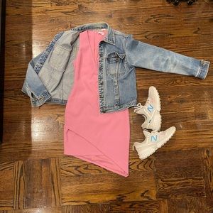 Pink Asymmetrical Dress